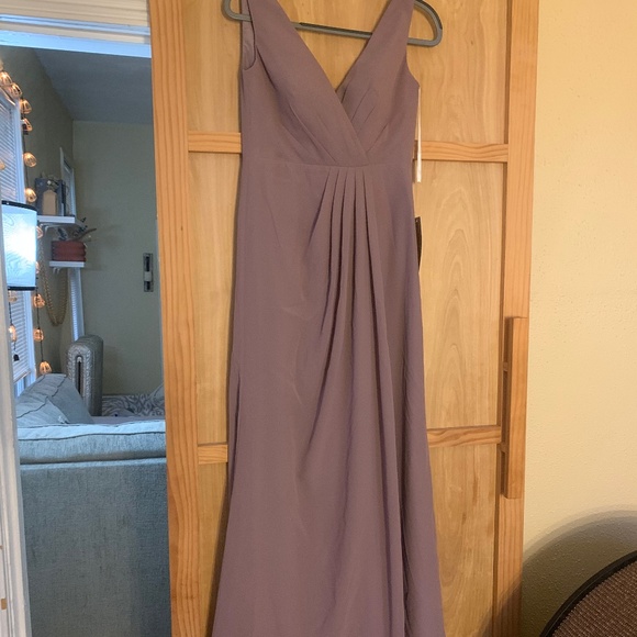 Revelry Wisteria Blair Chiffon Bridesmaid Dress - Picture 2 of 4